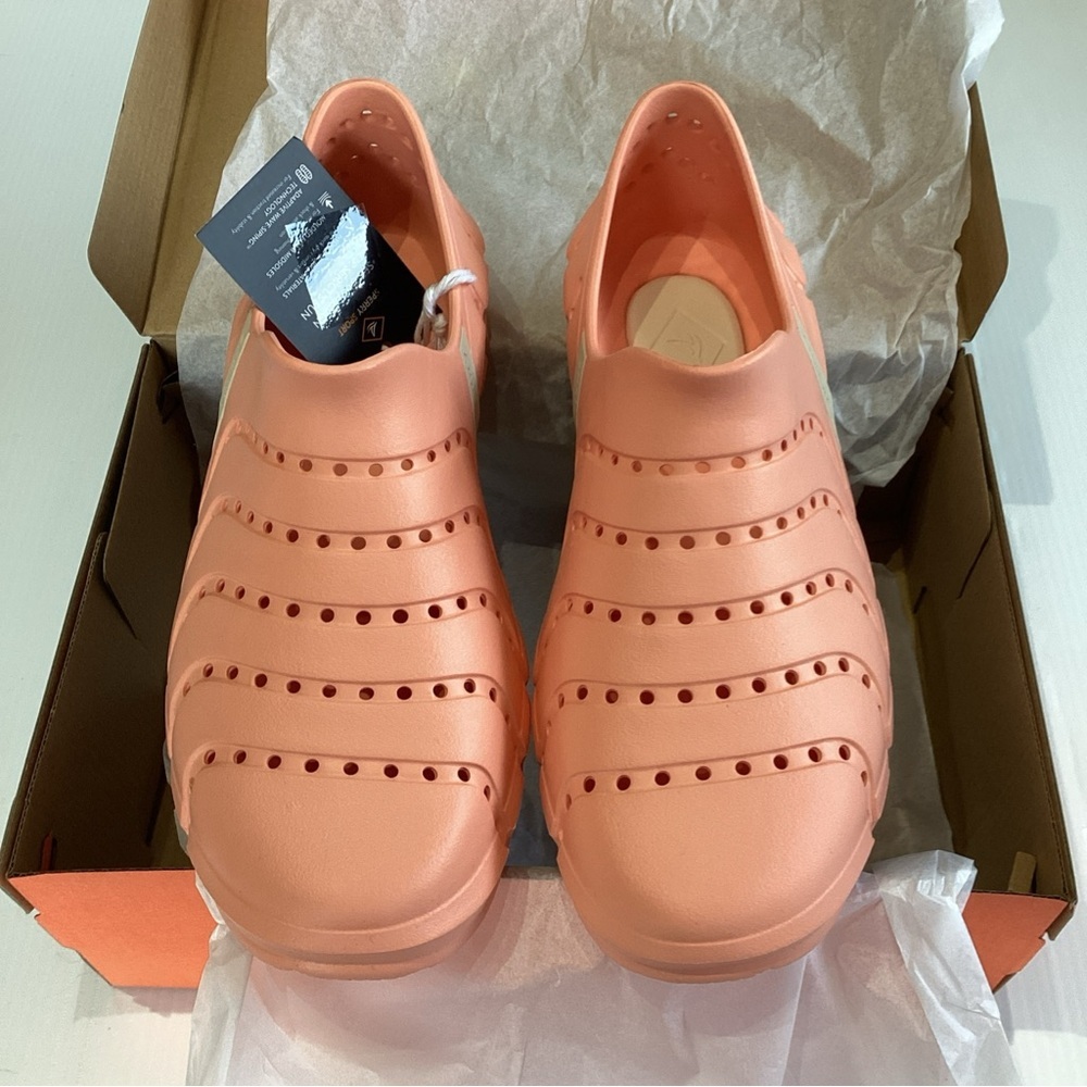 Sperry Women’s Sz 9 Water Strider Peach Rubber Water Shoes STS87247 NIB